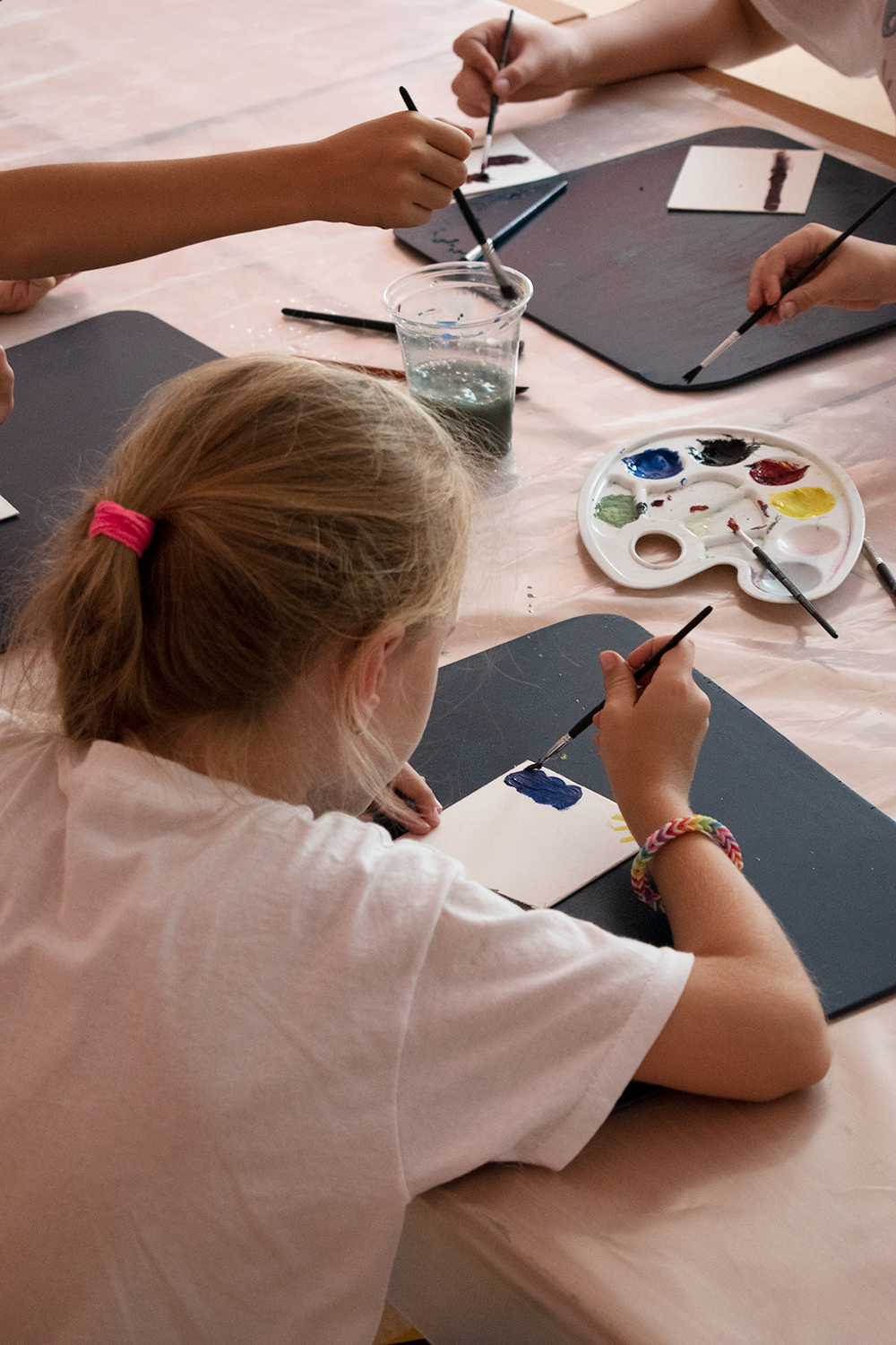 vodovky, akvarel, kvaš i olej a akryl